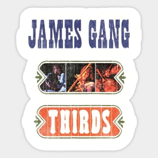 James Thirds Retro art Sticker